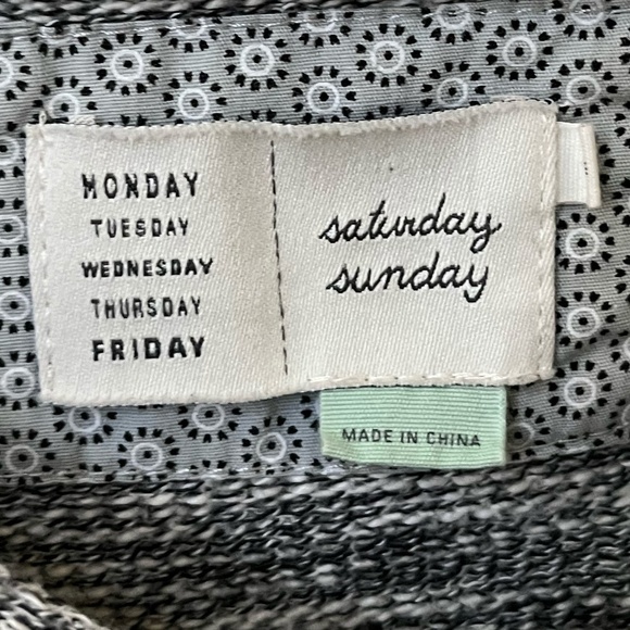 ANTHROPOLOGIE | SATURDAY/SUNDAY | Grey Sweater Knit Color-block Dress | Size S - Picture 6 of 10